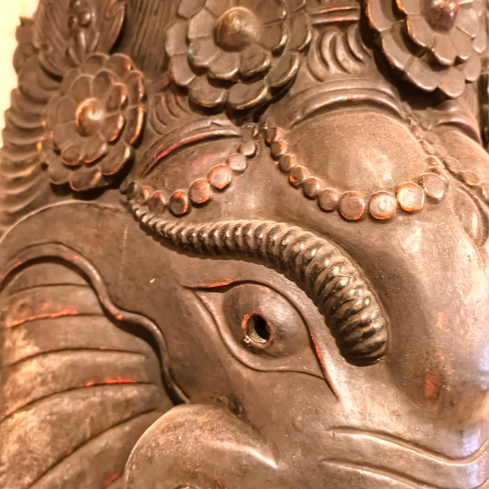 Ganesh Maschera in Legno