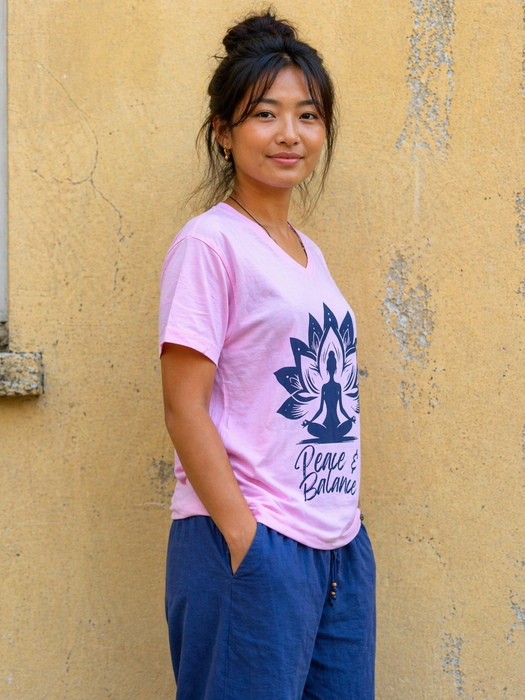 Red Lotus Yoga T-shirt