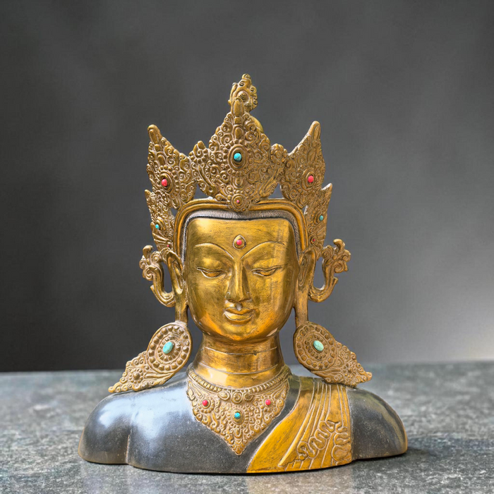 Bronzo Testa di Buddha