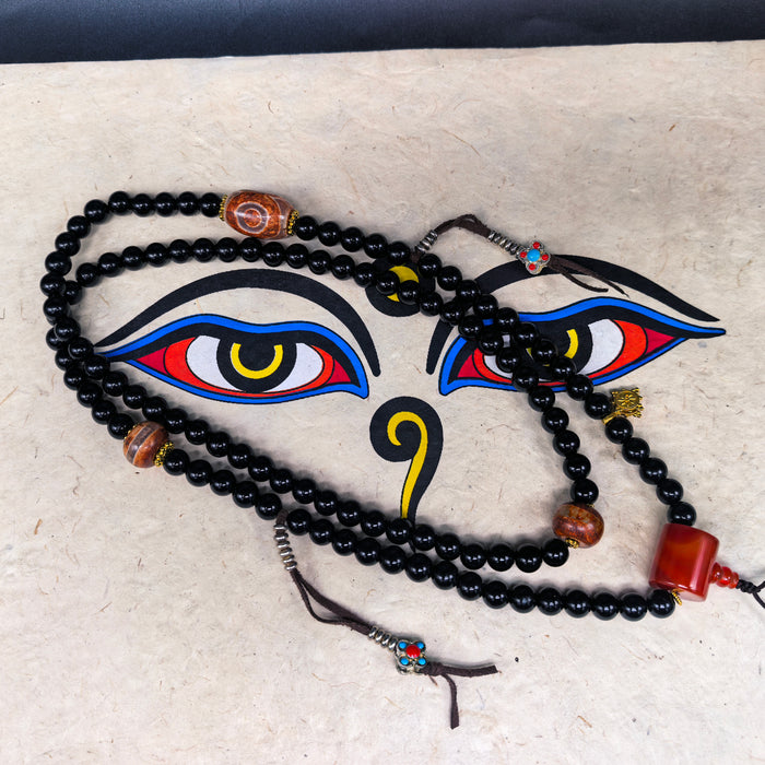 Mala Tibetana Tormalina nera