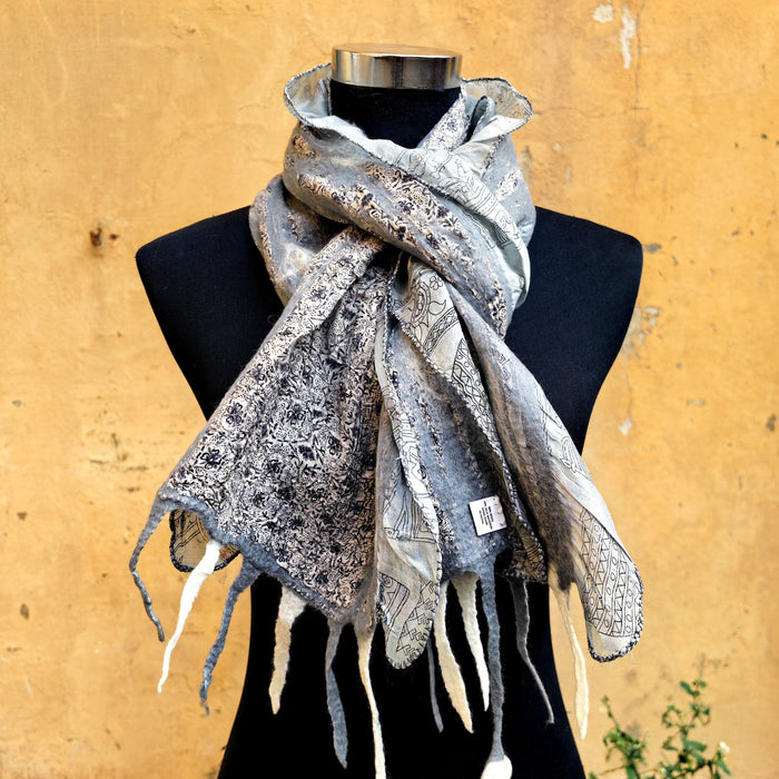 Sciarpa di Seta e Lana