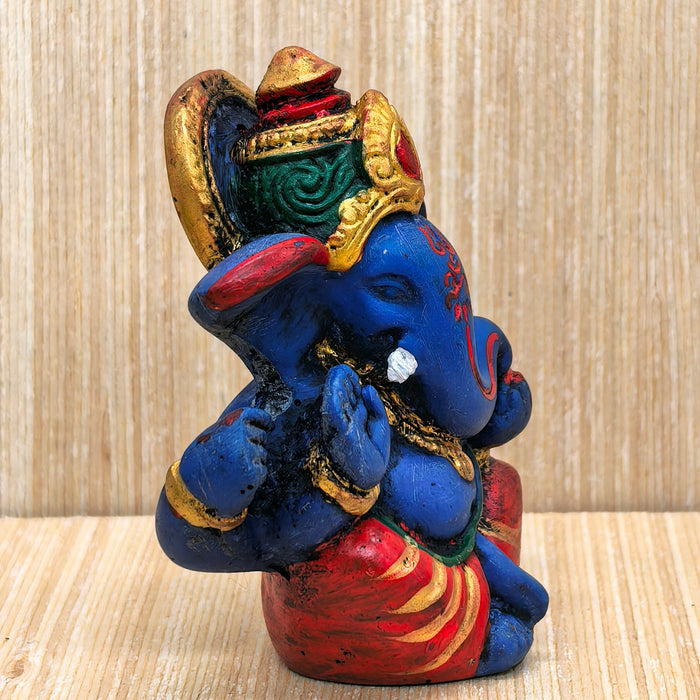 Statua Ganesha 6.5 cm Dio della Fortuna prosperità