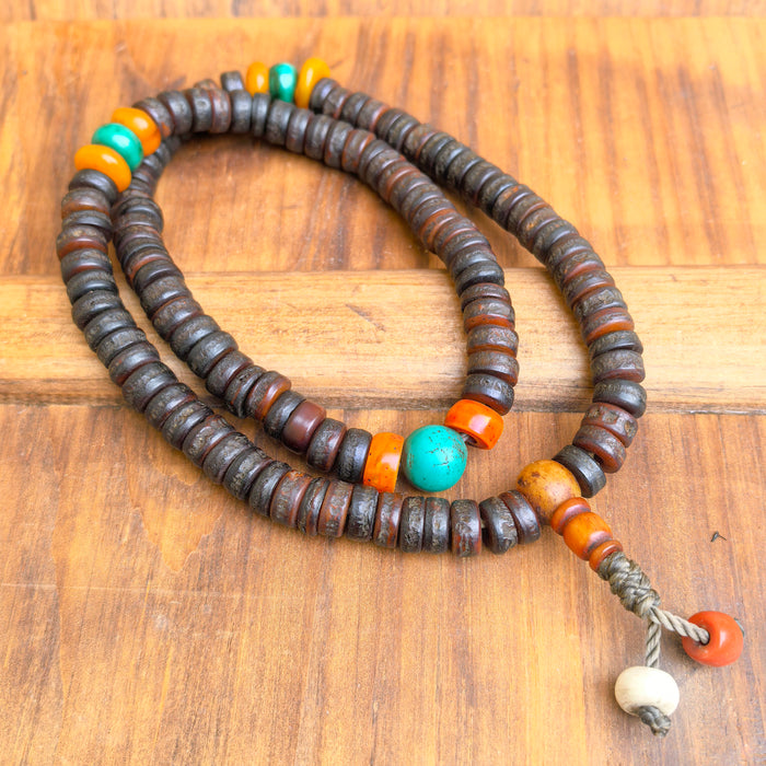 Mala in Osso di Yak antica