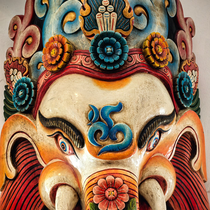 Maschera di Ganesh in Legno