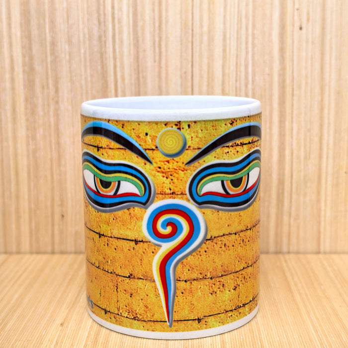 Tazza tibetana Terzo Occhio in ceramica