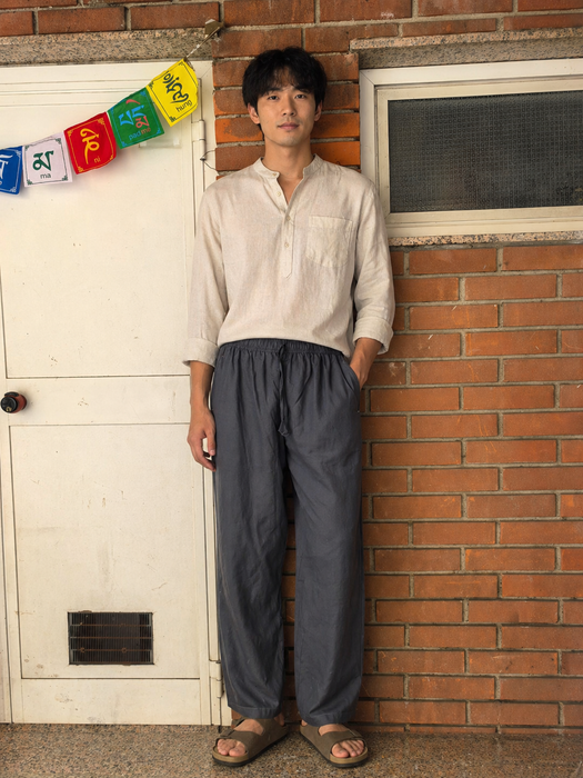 Classic grey cotton trousers