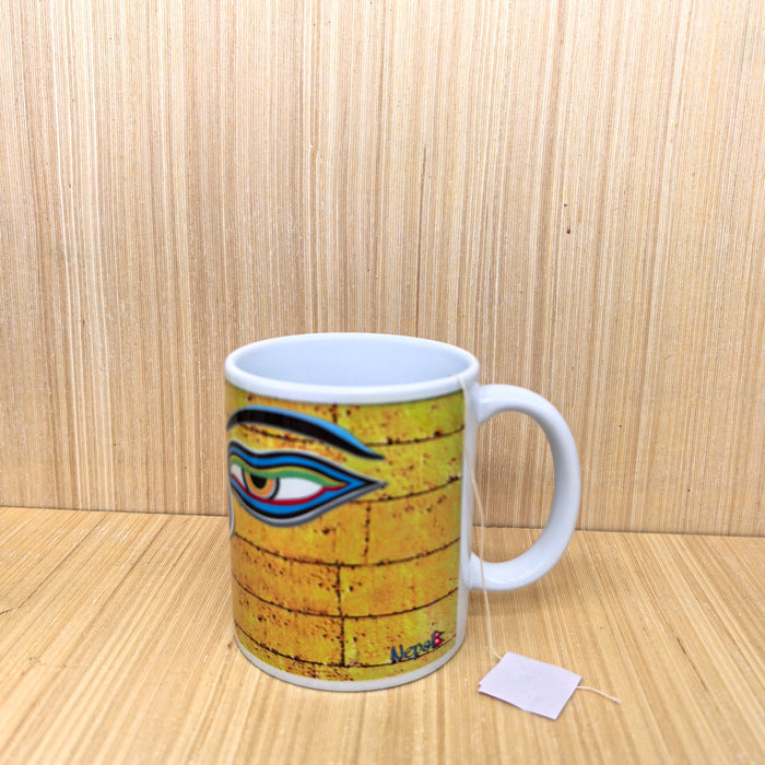 Tazza tibetana Terzo Occhio in ceramica