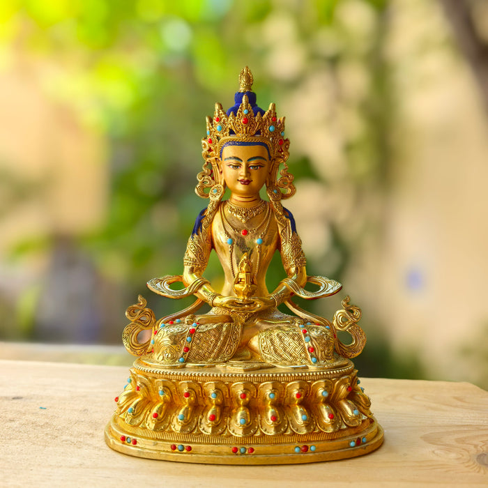 Buddha Amitayus in dorato