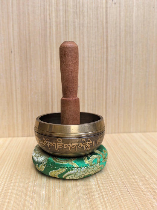 Campana Tibetana con mantra