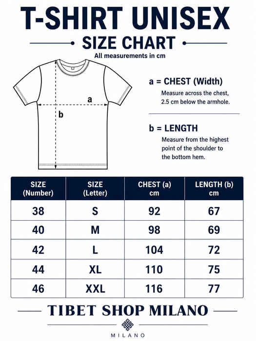 T-shirt Uomo con Simbolo OM – Cotone Morbido, Tradizione Tibetana | Tibet Shop Milano