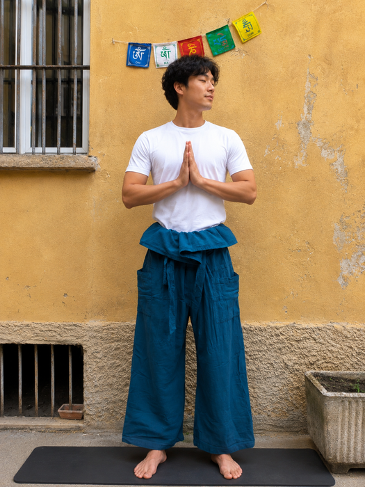 Pantalone pescatore da Yoga e Meditazione –Taglio Unico