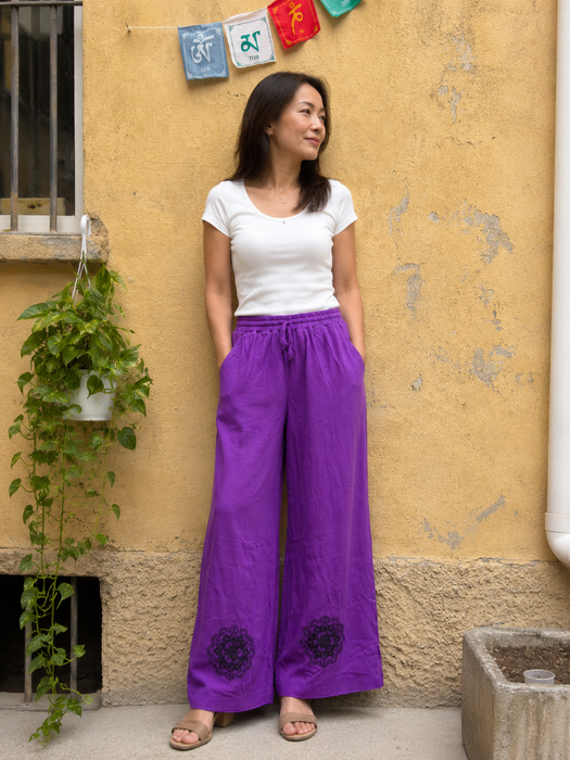 Pantalone Mandala elasticizzata vita