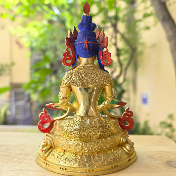 Buddha Amitayus in dorato