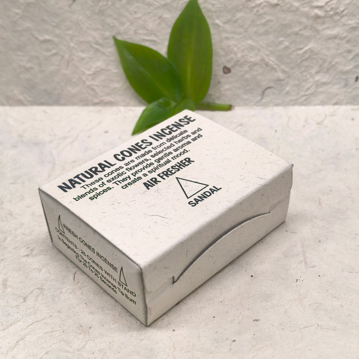 Incenso Coni al Sandalo – Fresca Aria con Porta Incenso