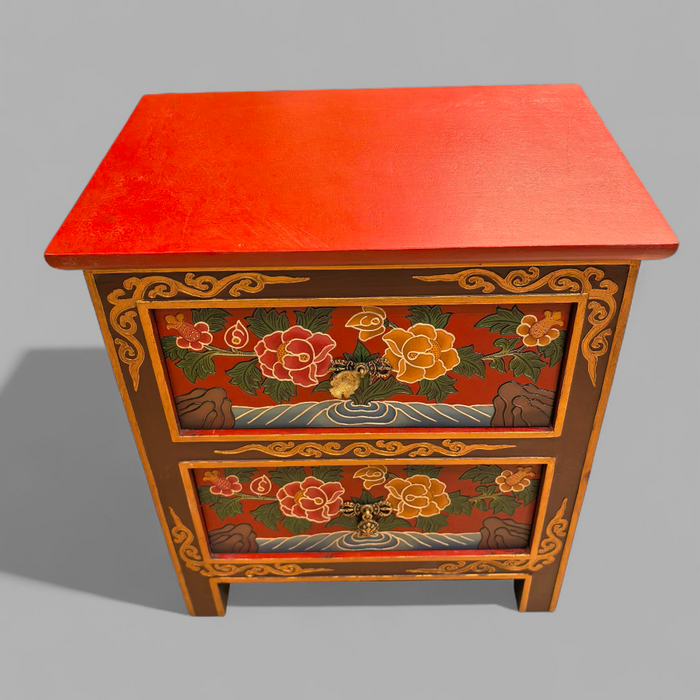 Comodino Tibetano fiori di lotto