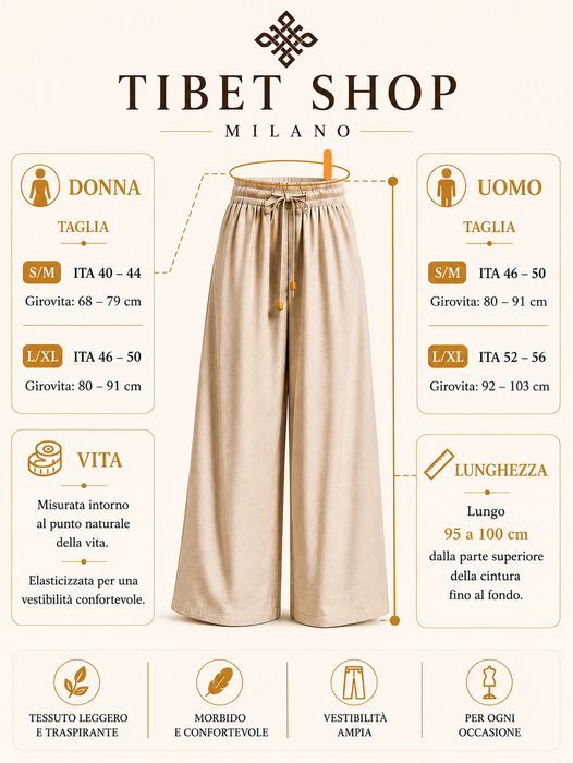 Pantalone chiusura bottone e cerniera frontale, elastico vita