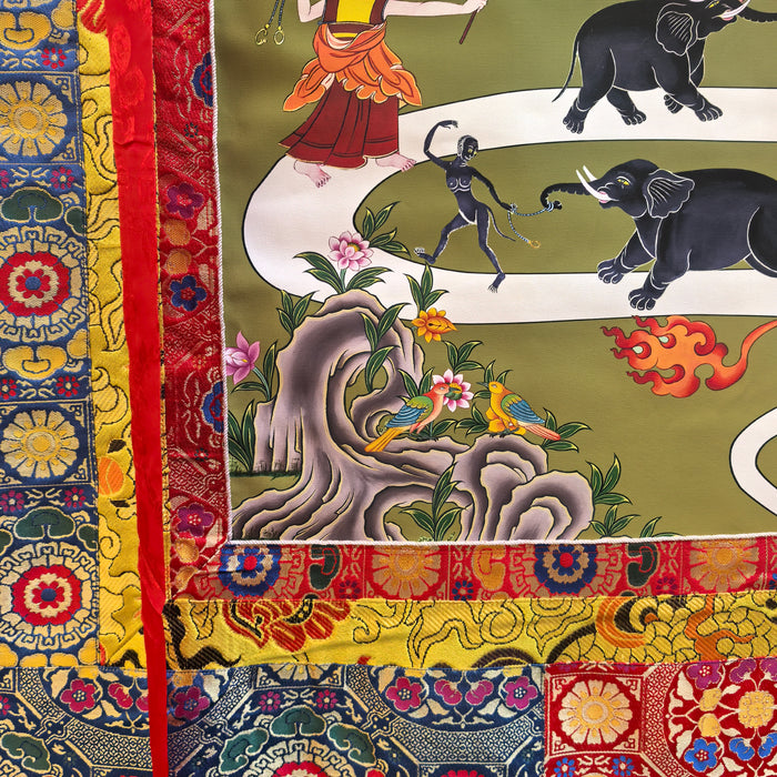 Thangka di Shiné dipinto a mano