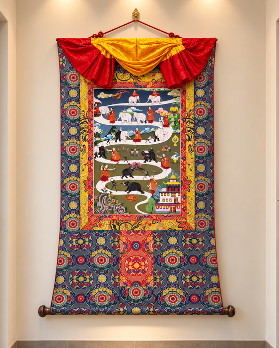 Thangka di Shiné dipinto a mano
