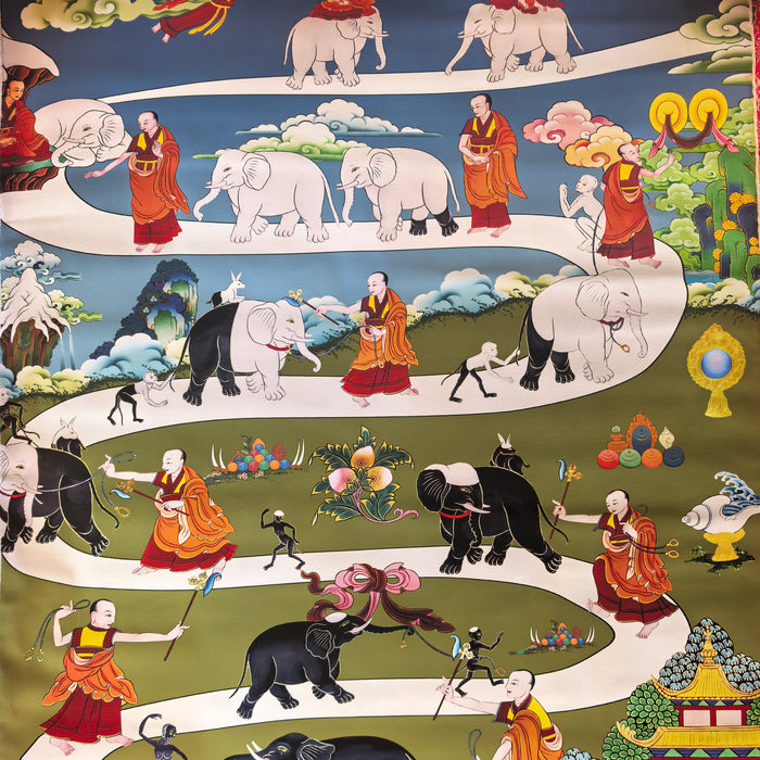 Thangka di Shiné dipinto a mano