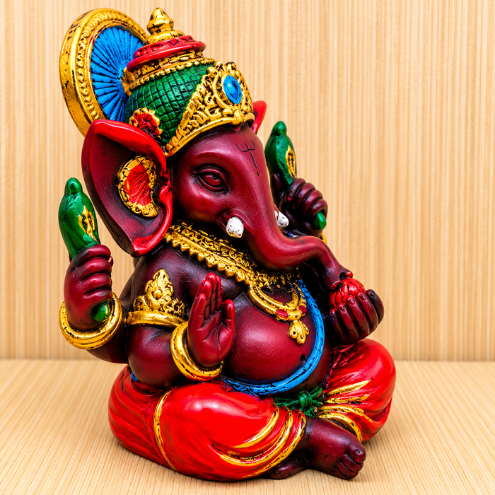 Statua Ganesha 8.5 cm Dio della Fortuna prosperità