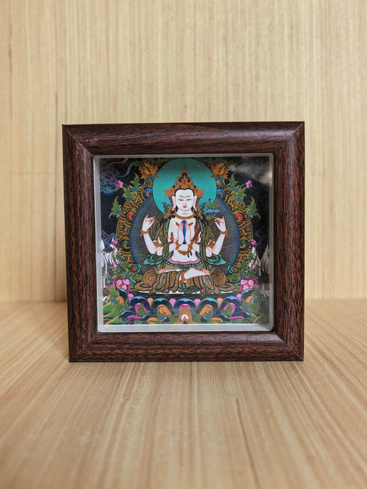 Avalokiteshvara in cornice da appoggio