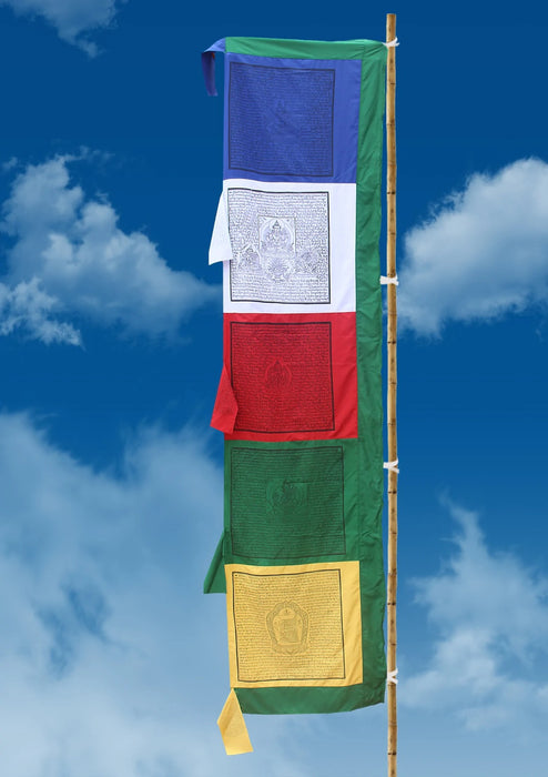 Bandierine tibetane con preghiere (in tibetano Lung- Ta ). -S