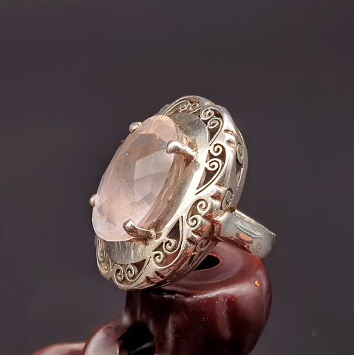 Anello Argento Quarzo Roso (6605104447652)