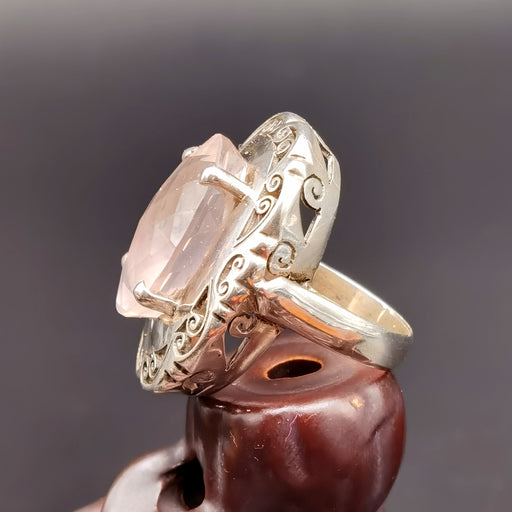Anello Argento Quarzo Roso (6605104447652)