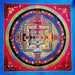 Mandala di kalachakra 55 cm Rosso (7440095346910)