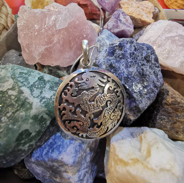 Drago (artigianto nepalese con argento 925)